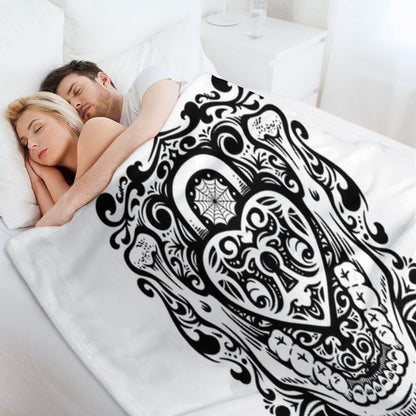 The Key to My Teeth Throw Blanket
