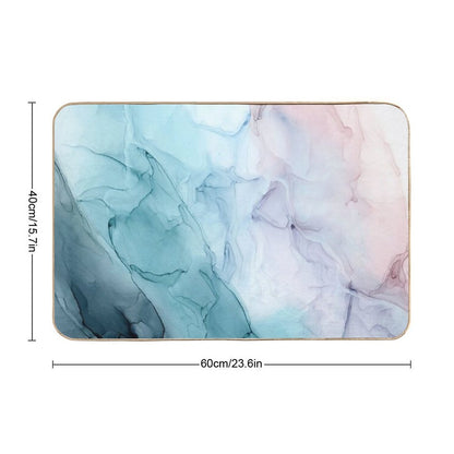 Beachy Pastel Flowing Ombre Abstract 1  Odorless Bath Mat