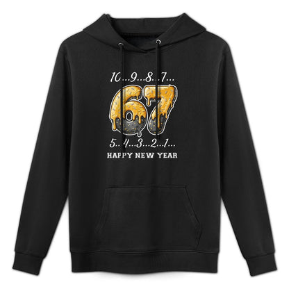 67 Happy New Year Six Seven Funny Countdown 2026 Brainrot Colorfast Hoodie