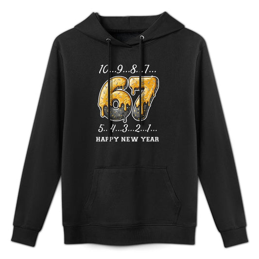 67 Happy New Year Six Seven Funny Countdown 2026 Brainrot Colorfast Hoodie