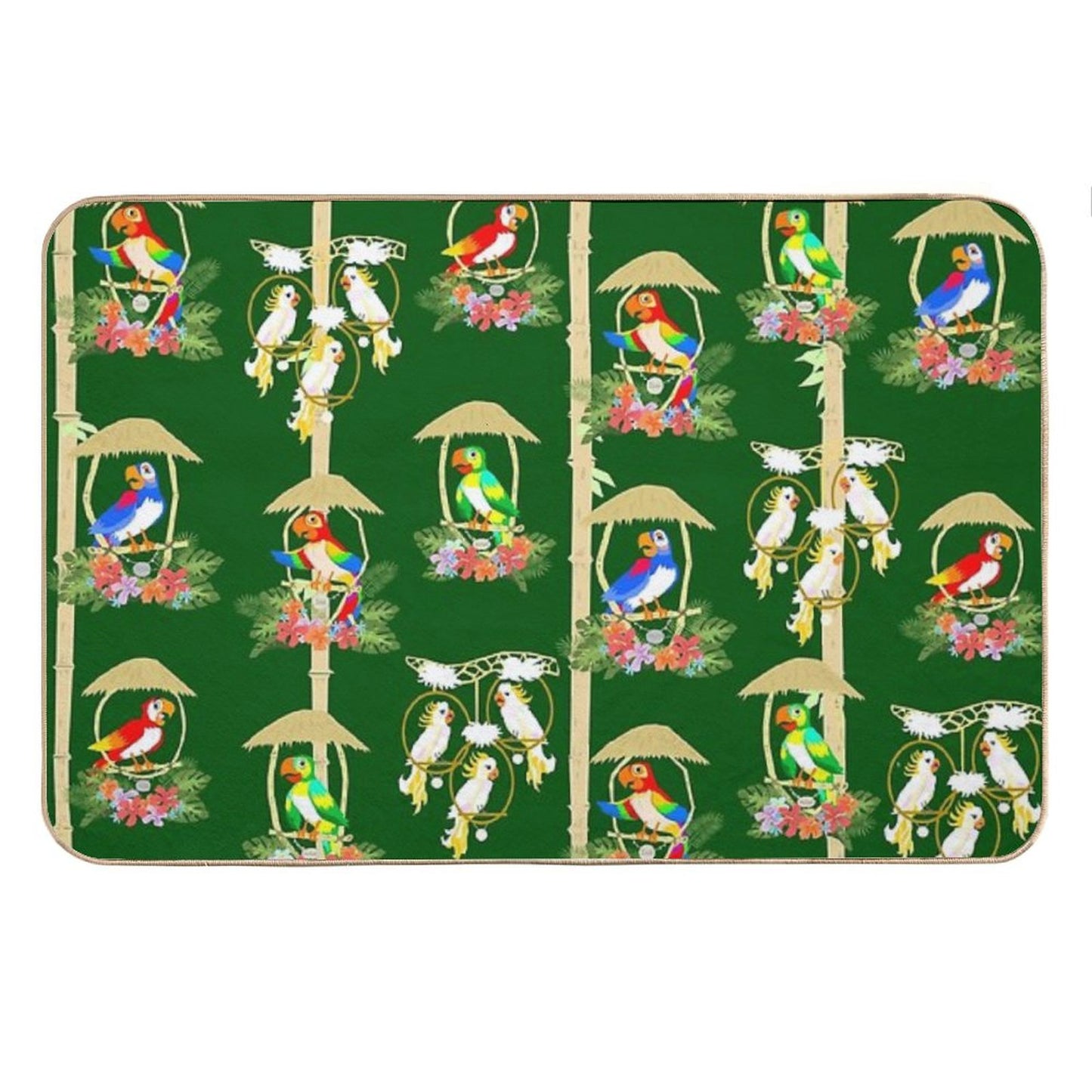 Tiki Room Birds Bath Mat