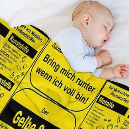 The Yellow Bag Throw Blanket