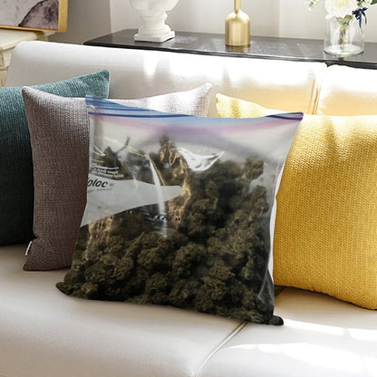 Weed Marijuana Extra Zip Pillow And Soft High-Density Material Throw Pillow