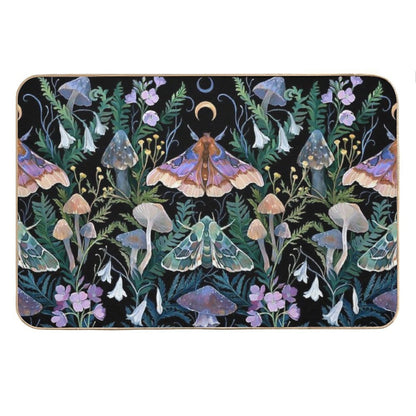 Sphinx Moth Mushroom Bath Mat