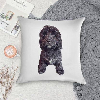 Cavapoo Cavoodle Cockapoo Cuteness Soft Durable Construction Throw Pillow
