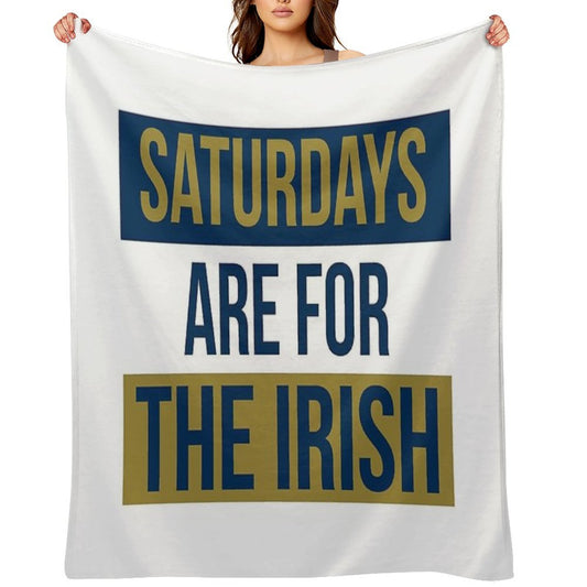 Saturdays Are For The Irish Shirts & Stickers Throw Blanket