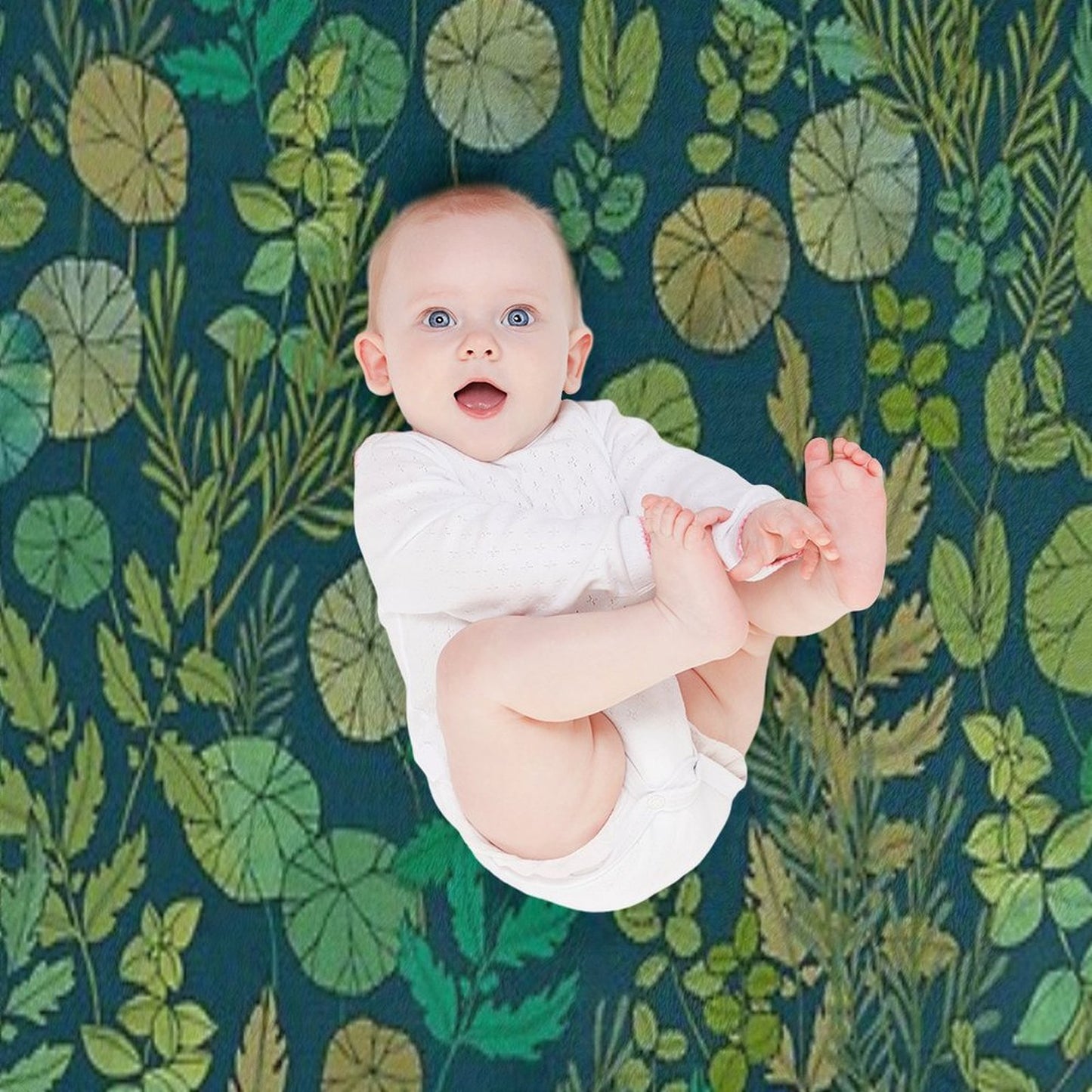 Growing A Garden Green Nature Throw Blanket