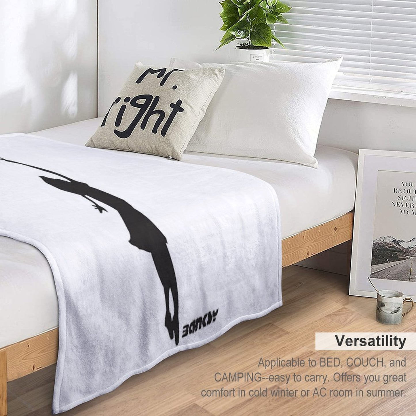 Banksy - Balloon Girl Throw Blanket