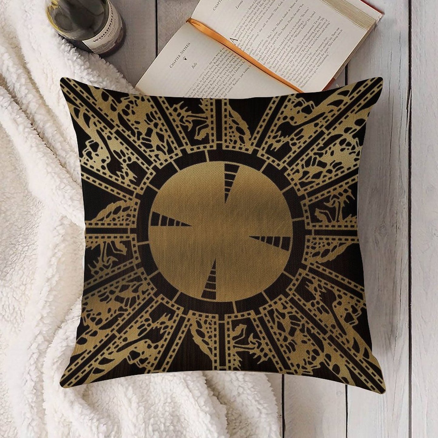 Lament Configuration Side A Linen Throw Pillow Cover