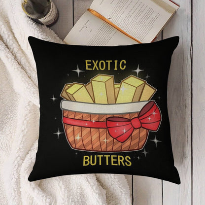 FNAF Exotic Butters Linen Throw Pillow Cover