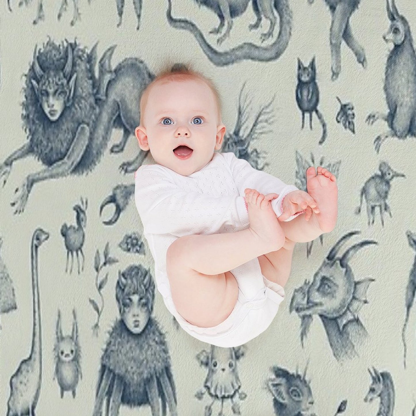 Beings And Creatures Throw Blanket