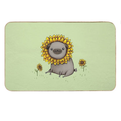 Pugflower Bath Mat