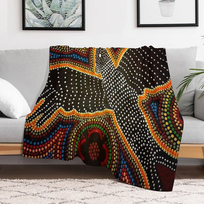Black Cockatoo - Dreaming Throw Blanket