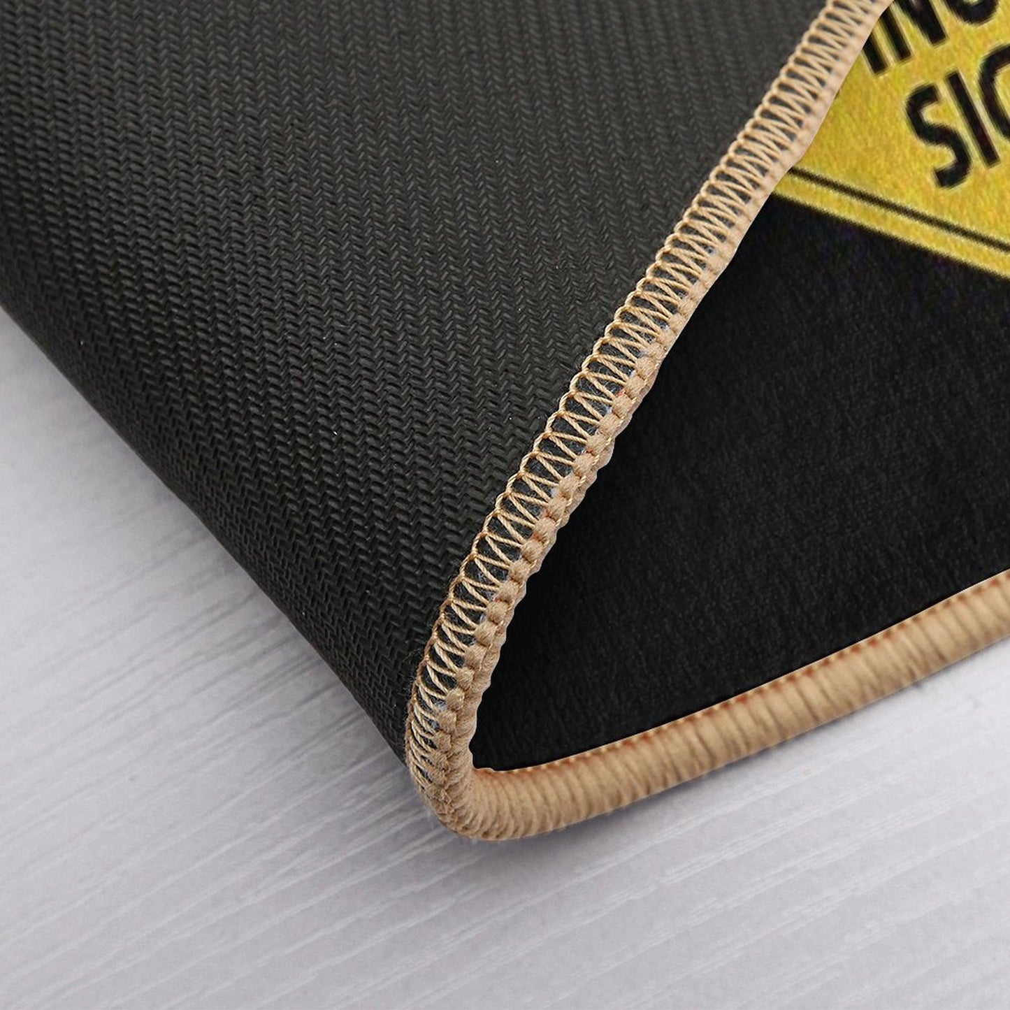 No Swimming - Spinosaurus Sign Bath Mat