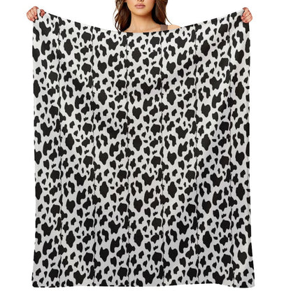 Cow Print Throw Blanket