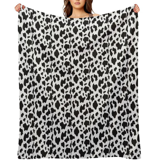 Cow Print Throw Blanket