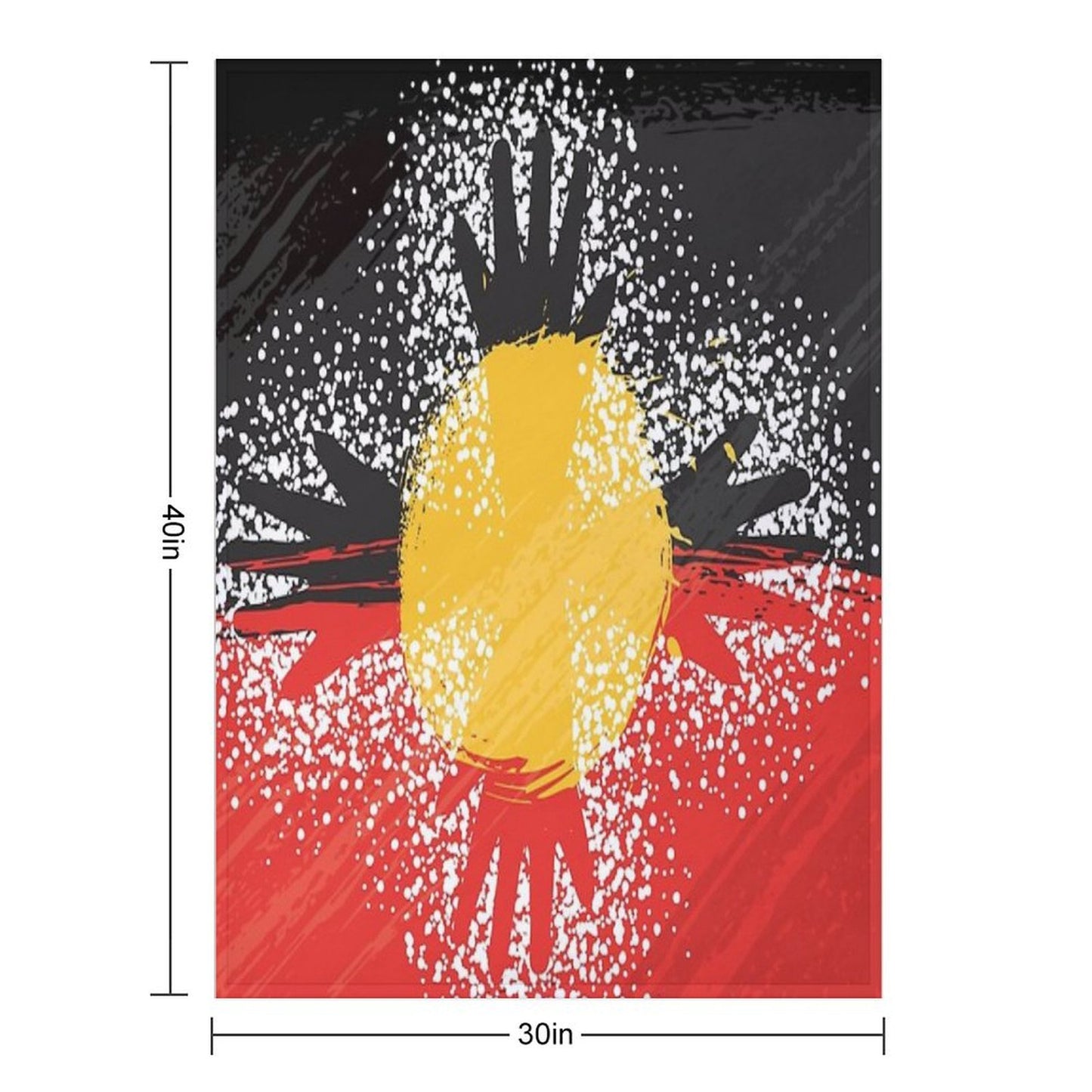 Awesome Aboriginal Art Throw Blanket
