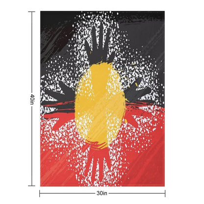 Awesome Aboriginal Art Throw Blanket