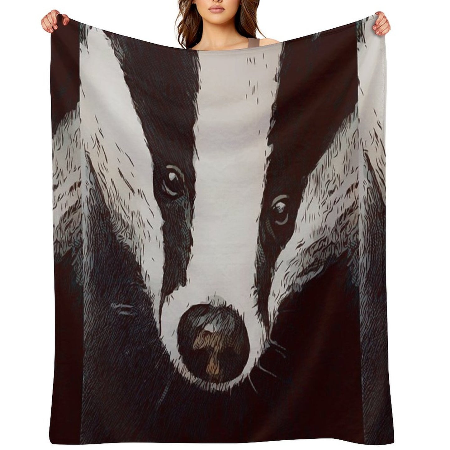 Badger Throw Blanket