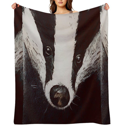 Badger Throw Blanket