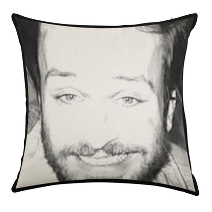 Always Sunny in Philidelphia Charlie Dating Picture Linen Throw Pillow Cover