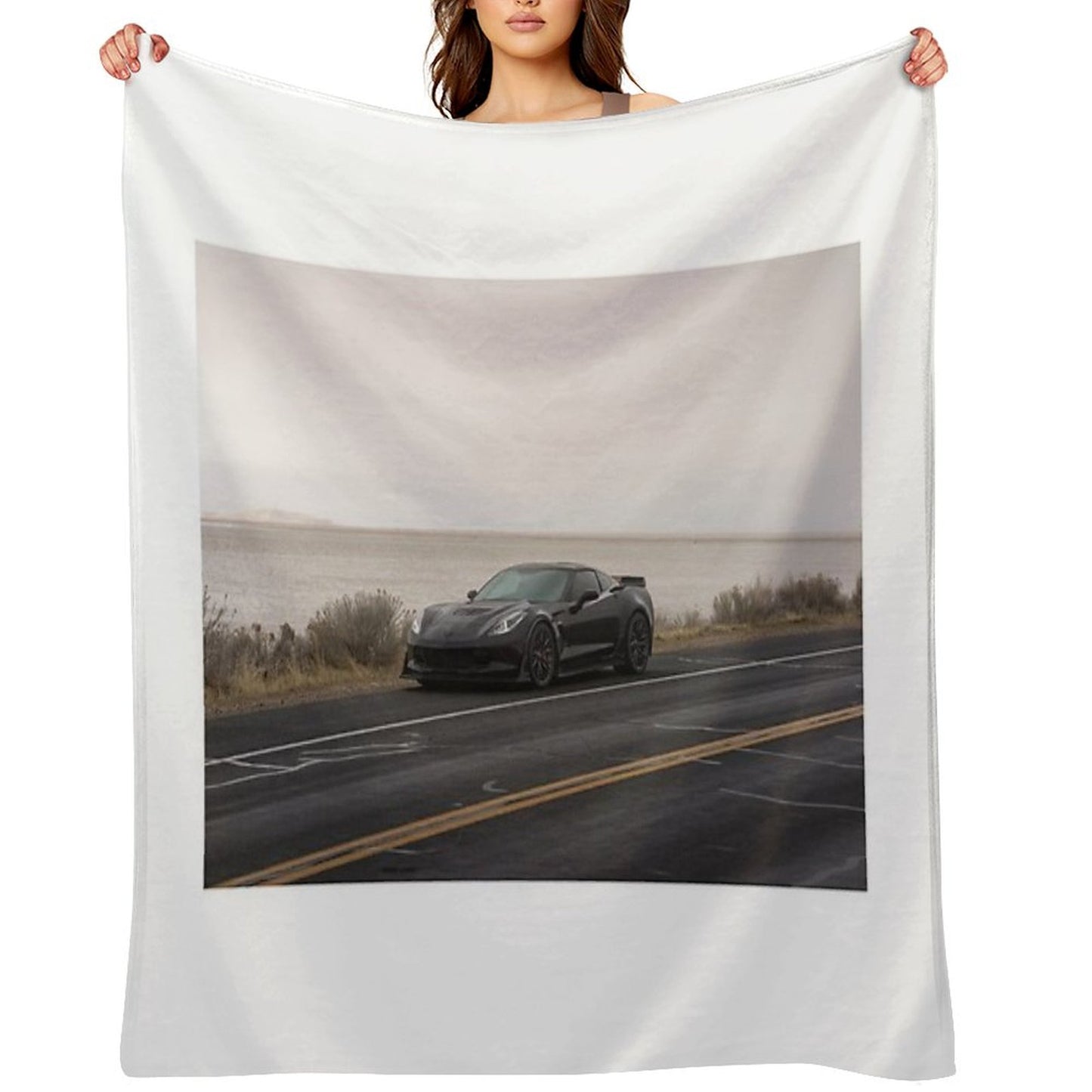 Corvette C7 Z06 Throw Blanket