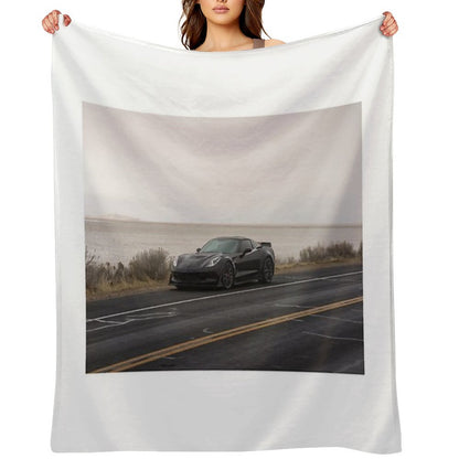 Corvette C7 Z06 Throw Blanket