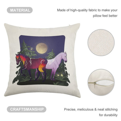 Umbra And Ayla Star Stable Linen Throw Pillow Cover