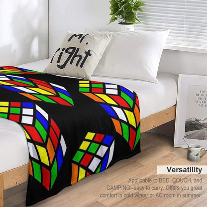 Magic Cube Throw Blanket