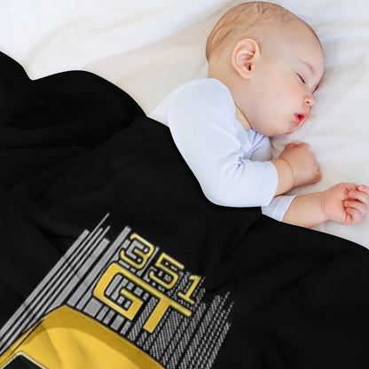 Ford Falcon XB GT 351 - Yellow Throw Blanket