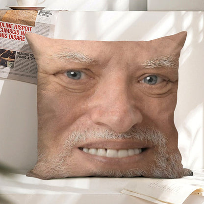 Hide The Pain Harold High Definition Linen Throw Pillow Cover