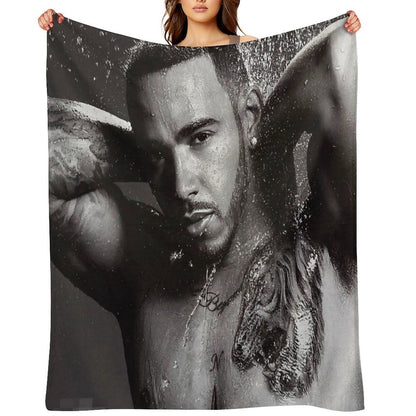 Lewis Hamilton Good Looks Throw Blanket