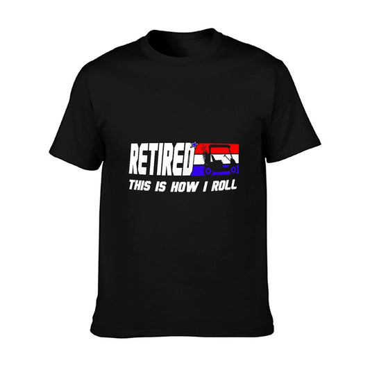 Golf Dad Shirt Funny Golfing Shirt Golf Cart Retired Golf T-Shirt