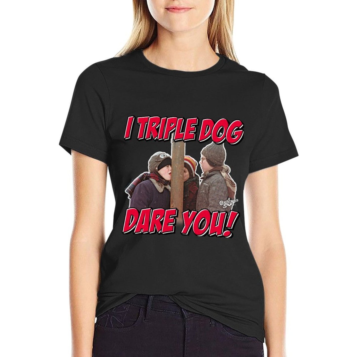 A Christmas Story I Triple Dog Dare You Holiday  Moisture-wicking T-Shirt