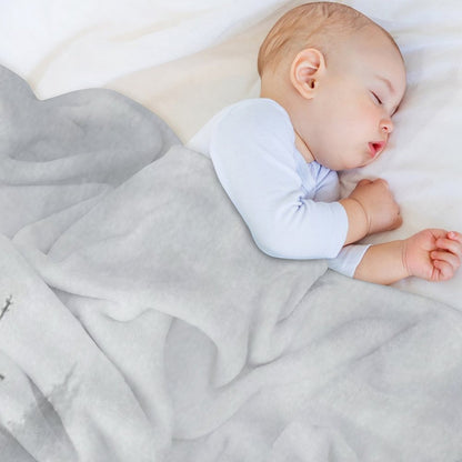 Waiting For  Misty Foggy Fairytale Forest With Cascadia Trees Covered In Magic Fog Throw Blanket