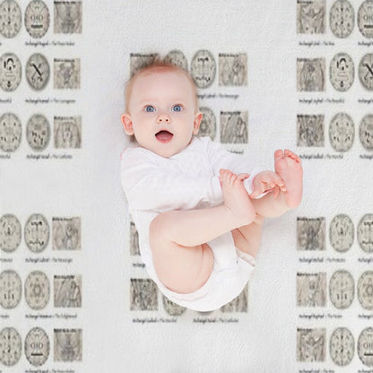 The Watchers - The Archangels Throw Blanket