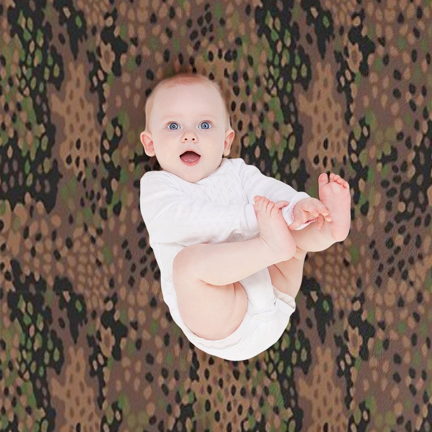 M44 Pea Dot Camo Throw Blanket