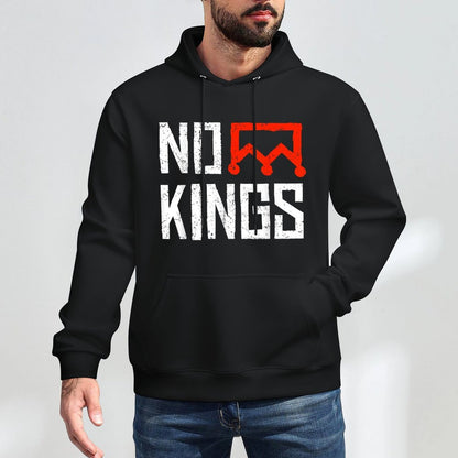 No Kings Protest Symbolic Sign Customizable Surface Hoodie