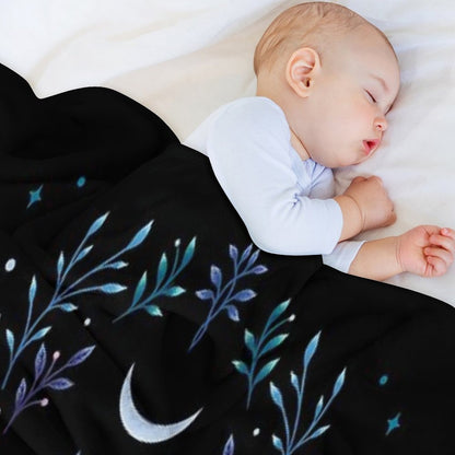 Moonlit Garden Throw Blanket