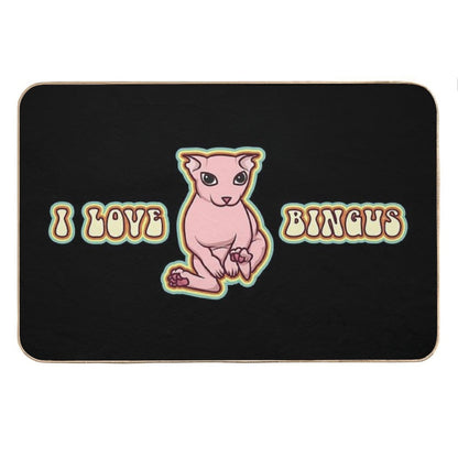 I Love Bingus Cat Bath Mat