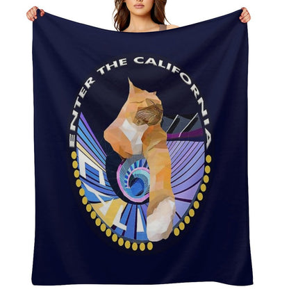 Coastal, Dreamy,Sun-Kissed,California Vibes. Throw Blanket