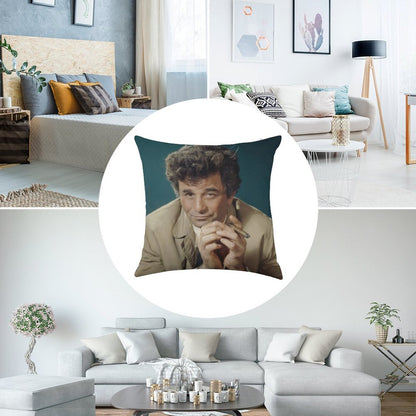 Columbo Linen Throw Pillow Cover