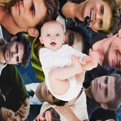 Paul Wesley Photo Collage Throw Blanket