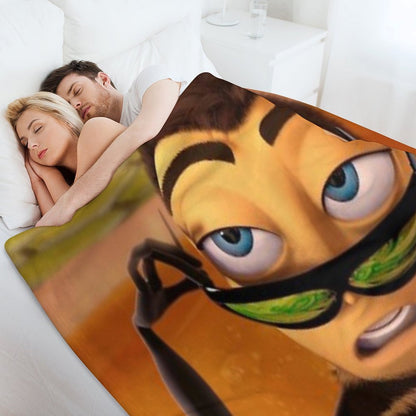 Bee Movie Barry Benson Meme Throw Blanket