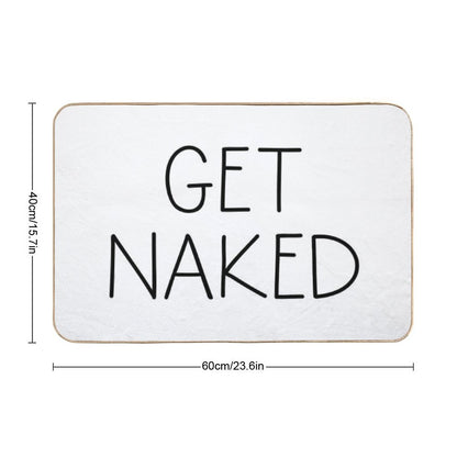 Get Naked White Bath Mat