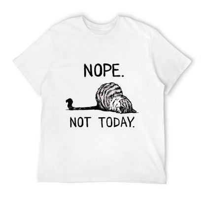 Womens Nope Not Today Tabby Cat  Lightweight T-Shirt