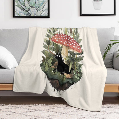 Tiny Unicorn Throw Blanket