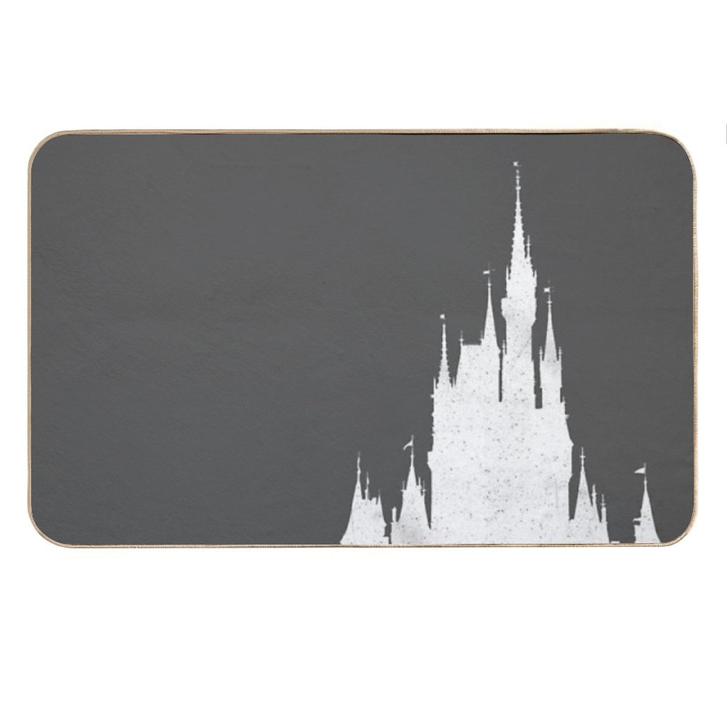 Magic Castle Silhouette Vintage Bath Mat