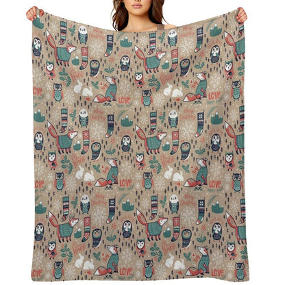 Christmas Wishes Throw Blanket