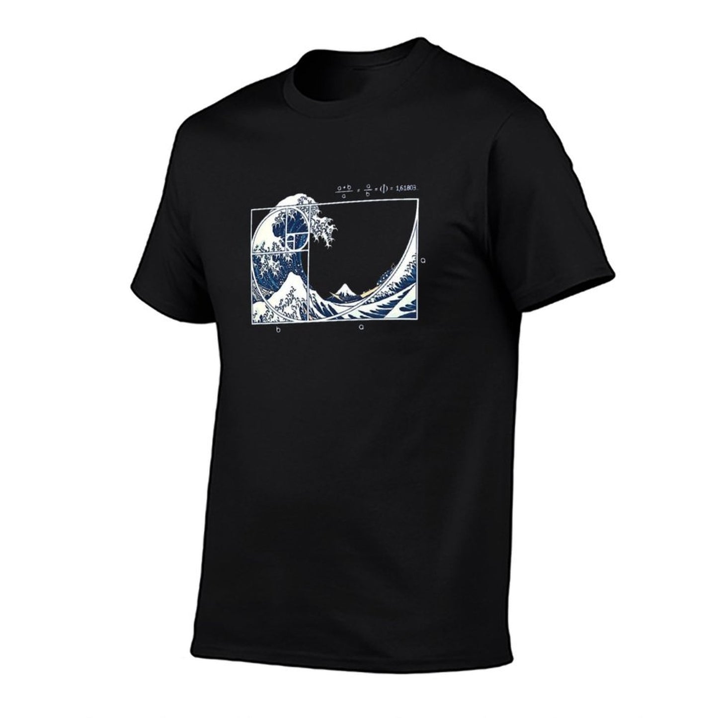 The Great Fibonacci Wave  High-quality Stitching T-Shirt